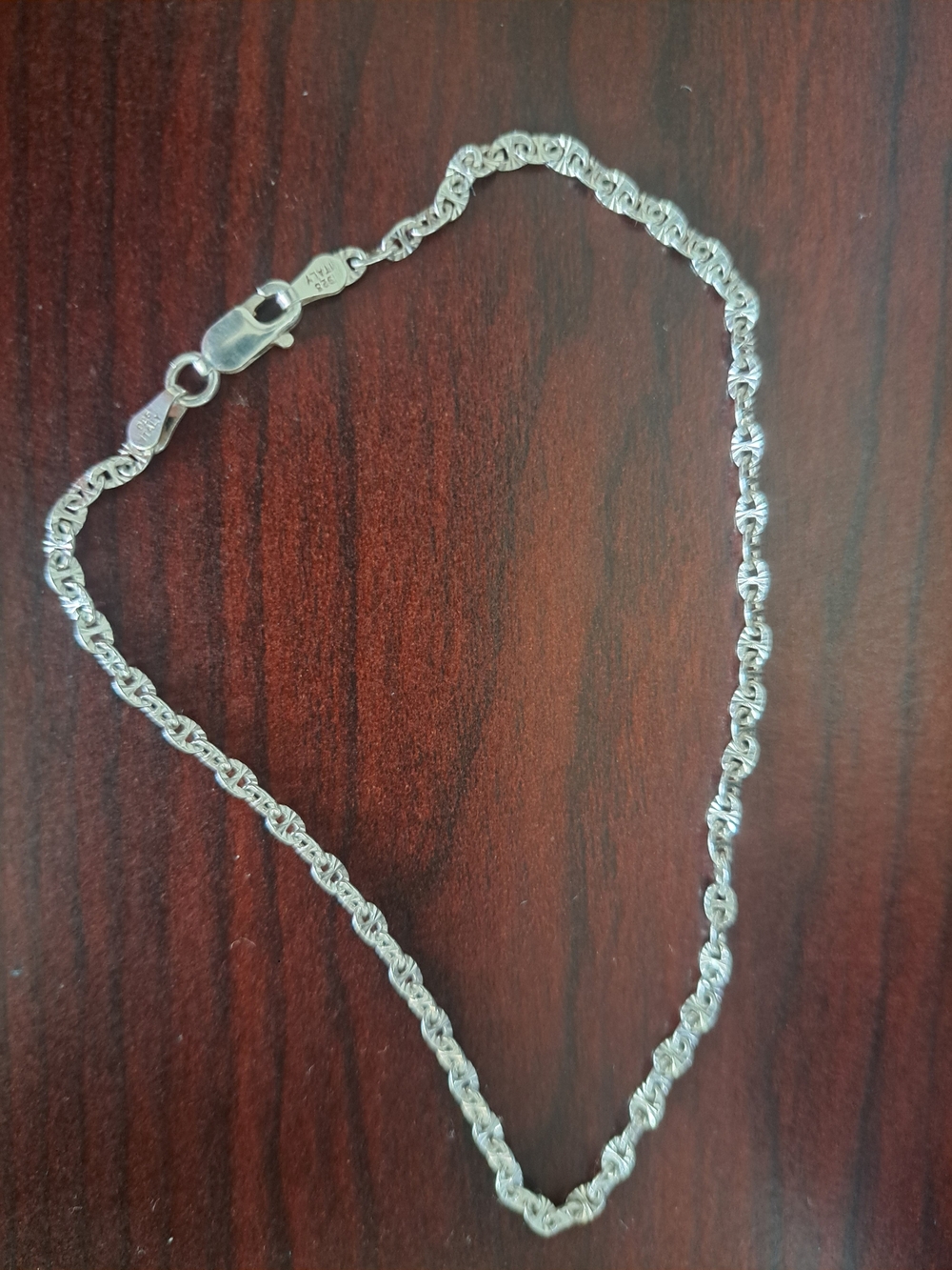 Sterling Silver Mariner Link Ankle Bracelet
